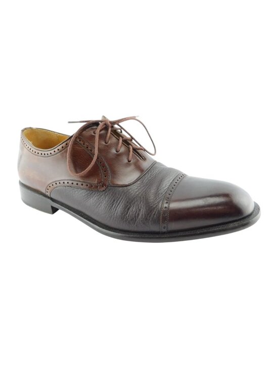 MEZLAN Brown Leather Cap Toe Lace-up Oxfords Shoes 10.5 main image 5